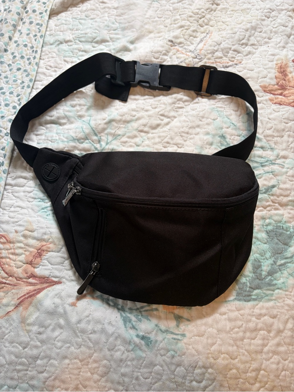 Black Men's Waist Pack Large Capacity Fanny Pack